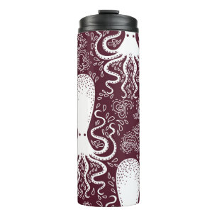 Bouteilles Isothermes motif Octopus vintage.