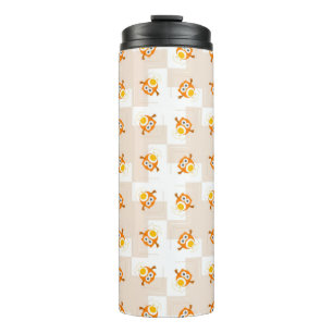 Bouteilles Isothermes Motif orange d'illustration de hibou
