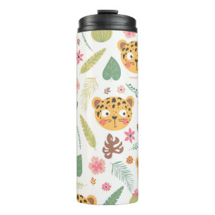 Bouteilles Isothermes Motif Plante de Leopard Head Tropical