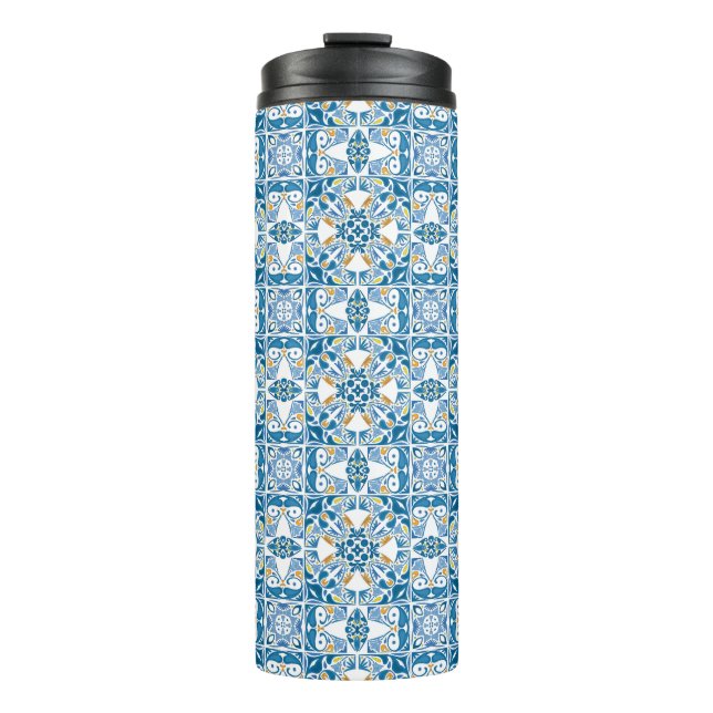 Bouteilles Isothermes Motif portugais de tuile (Devant)