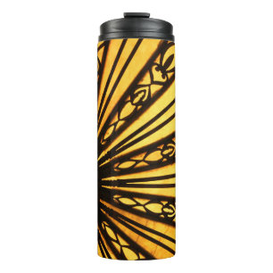 Bouteilles Isothermes Motif rayonnant jaune et noir