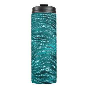 Bouteilles Isothermes Motif Rayures de Tigre Pailleté Glam Ombré Sarcell