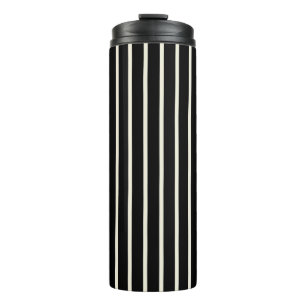 Bouteilles Isothermes Motif rayures verticales noir et blanc classique