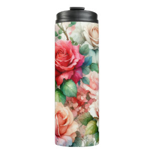 Bouteilles Isothermes Motif Rose Fantaisiste