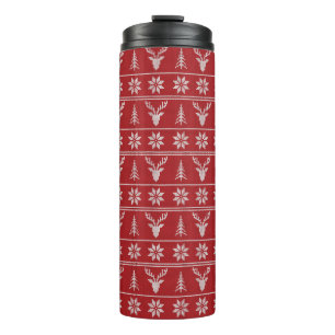 Bouteilles Isothermes Motif rouge moche de Noël