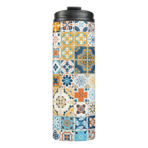 Bouteilles Isothermes Motif sans couture avec carrelage portugais. infec