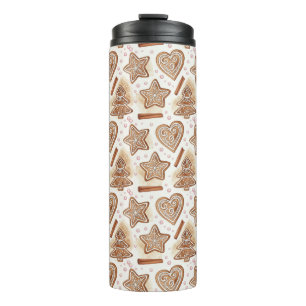 Bouteilles Isothermes Motif sans couture de cookie pain d'épice cosy