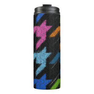 Bouteilles Isothermes Motif sans dent de Hounds. Imitation d'un texte