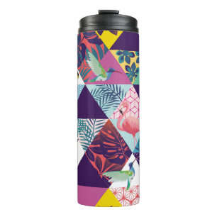 Bouteilles Isothermes motif sans soudure avec perroquet, Toucans, colibr