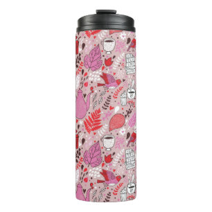 Bouteilles Isothermes Motif savoureux avec des oiseaux et des fleurs