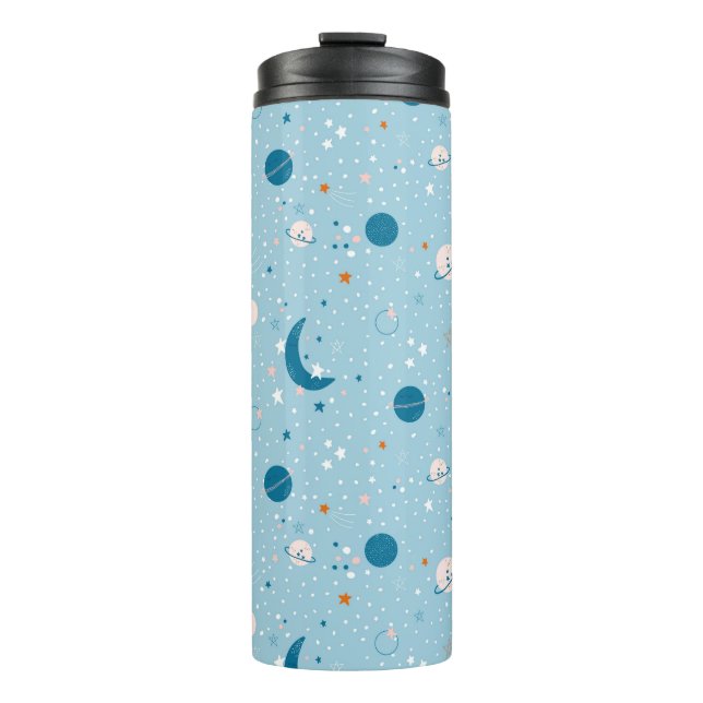 Bouteilles Isothermes Motif Sky & Space bleu (Devant)