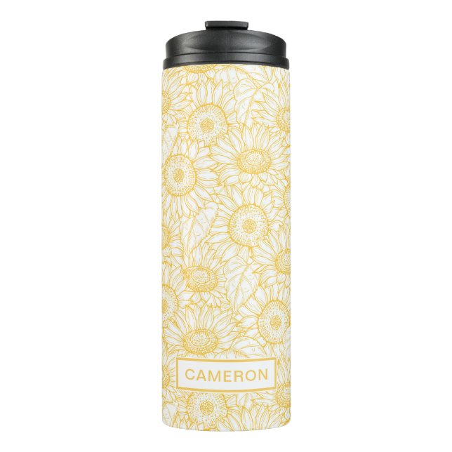 Bouteilles Isothermes Motif Sunny Sunflower (Devant)