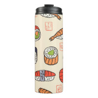motif sushi transparent