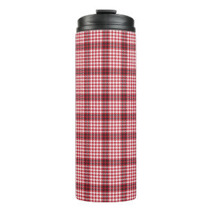 Bouteilles Isothermes Motif transparent tartan rouge plaid