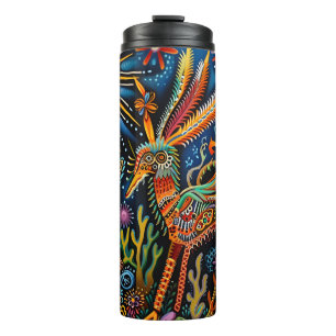 Bouteilles Isothermes Motif tribal Abstrait et dynamique de Huichol