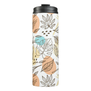 Bouteilles Isothermes Motif tropical d'été dessiné à la main
