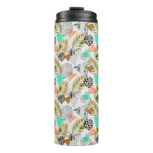 Bouteilles Isothermes Motif tropical géométrique abstrait de feuille