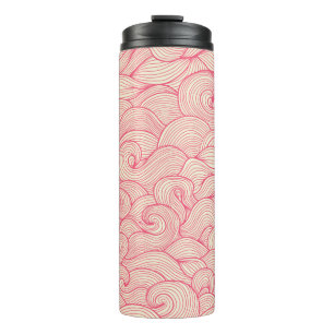 Bouteilles Isothermes motif vintage sans soudure. Abstrait ondulé