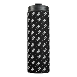 Bouteilles Isothermes Motif violon - noir et blanc