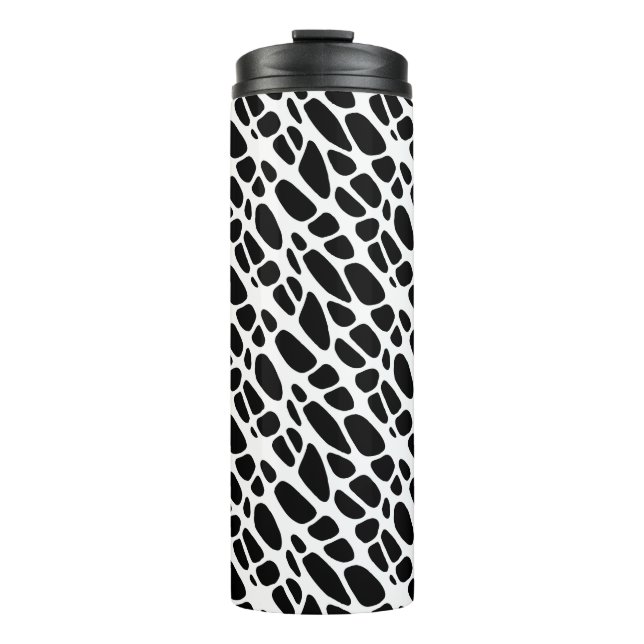 Bouteilles Isothermes Motif Web gothique noir et blanc (Devant)