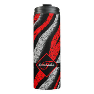 Bouteilles Isothermes Motif zèbre monogramme