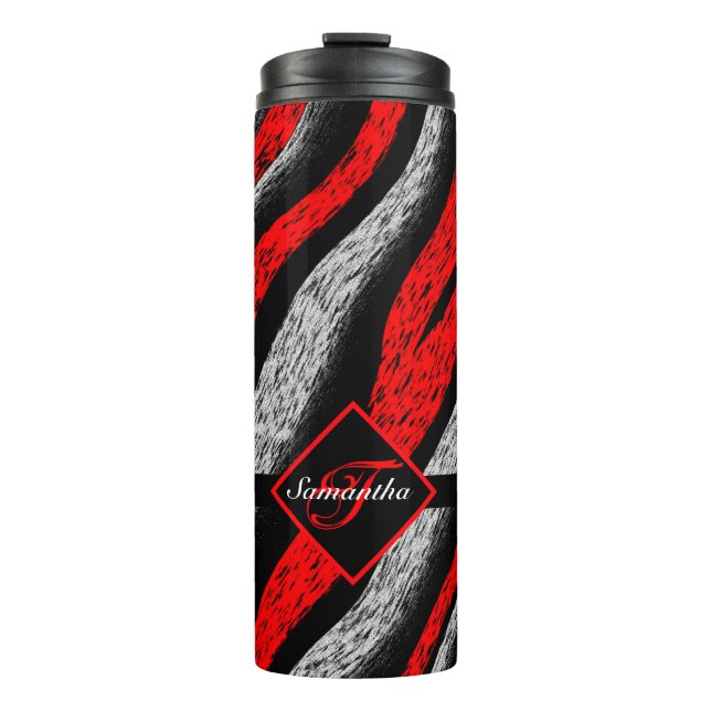 Bouteilles Isothermes Motif zèbre monogramme (Devant)
