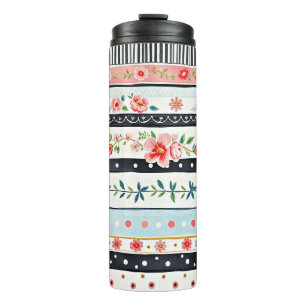 Bouteilles Isothermes Motifs shabby chic mixtes
