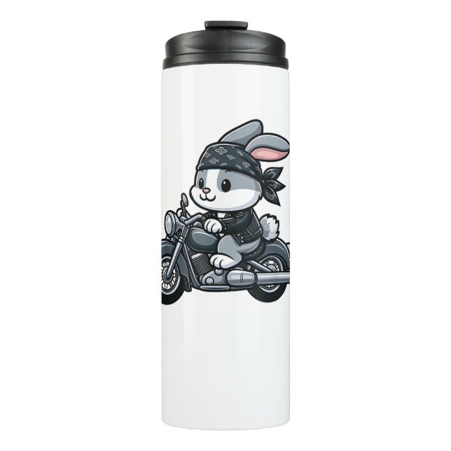 Bouteilles Isothermes Motocyclette de lapin pour animal de compagnie amu (Devant)