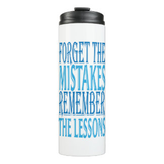 Bouteilles Isothermes Mots d'inspiration "oubliez les erreurs" Tumbler