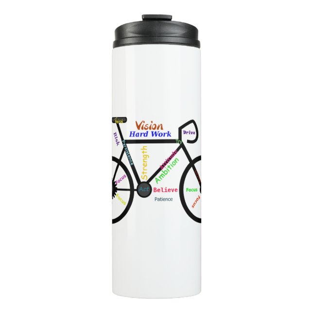 Bouteilles Isothermes Mots Motivationnels, Vélo, Cyclisme, Vélo Hommes (Devant)