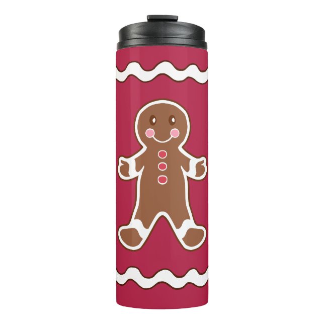 Bouteilles Isothermes Mug isotherme café Garçon pain d'épice de Noël (Devant)