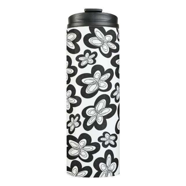 Bouteilles Isothermes Mug thermique florale lunaire (Devant)