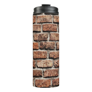 Bouteilles Isothermes Mur Brown en brique à la lumière du jour