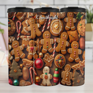 Bouteilles Isothermes Mur de biscuits de Noël au pain d'épice doux