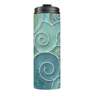Bouteilles Isothermes Mur plâtre texture transparente avec motif tourbil