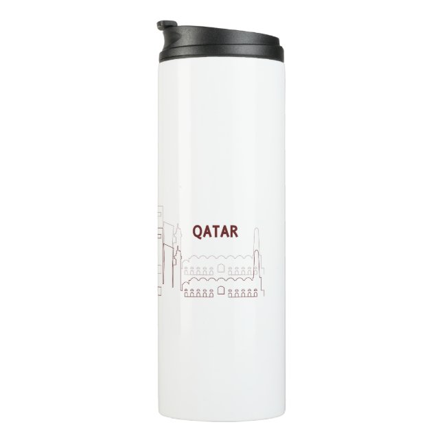 Bouteilles Isothermes My Home Qatar – Minimalist Design (Tourné sur la droite)