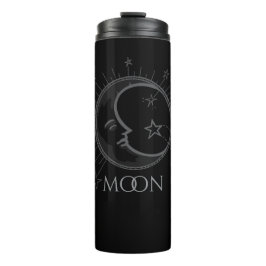 Bouteilles Isothermes [NAME] Eclectic Moon Flask Custom Name