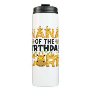 Bouteilles Isothermes Nana 1er Anniversaire Girl Giraffe Theme Party Zoo