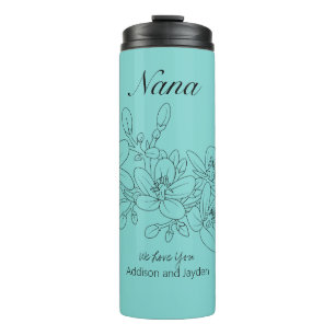 Bouteilles Isothermes Nana Les petits-enfants personnalisés Noms Aqua Fl
