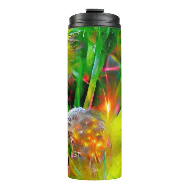 Bouteilles Isothermes Neon Llow Dandelions dans Dream Garden (Devant)