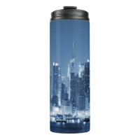 New York Manhattan City Night Skyline