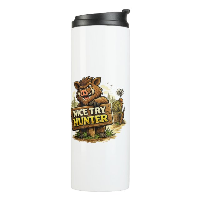 Bouteilles Isothermes Nice Try Hunter (Tourné sur la gauche)