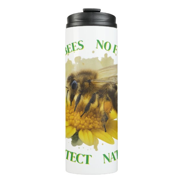Bouteilles Isothermes No Bees No Food - Protection Nature Thermobecher (Devant)