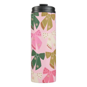 Bouteilles Isothermes Noël Bows Coquette rose