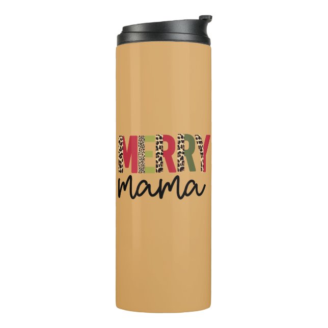 Bouteilles Isothermes Noël de Noël branché "Merry Mama" (Tourné sur la gauche)