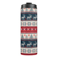 Noël Faux Knit Motif Thème nordique