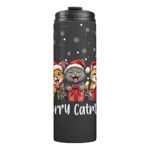 Bouteilles Isothermes Noël Kitty Chats Joyeux Catmas