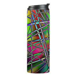 Bouteilles Isothermes Noir Abstrait coloré