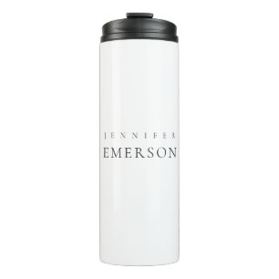 Bouteilles Isothermes Noir blanc minimaliste moderne simple