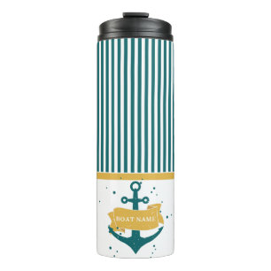 Bouteilles Isothermes Nom de bateau personnalisé nautique